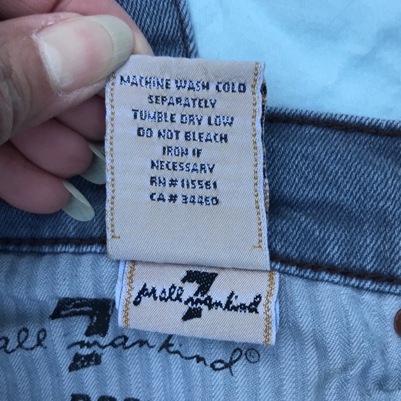 42. 7 FAM Gray Jeans Sz 32 Bootcut - Picture 8 of 9